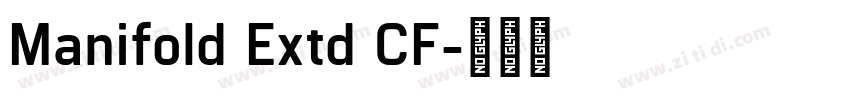 Manifold Extd CF字体转换
